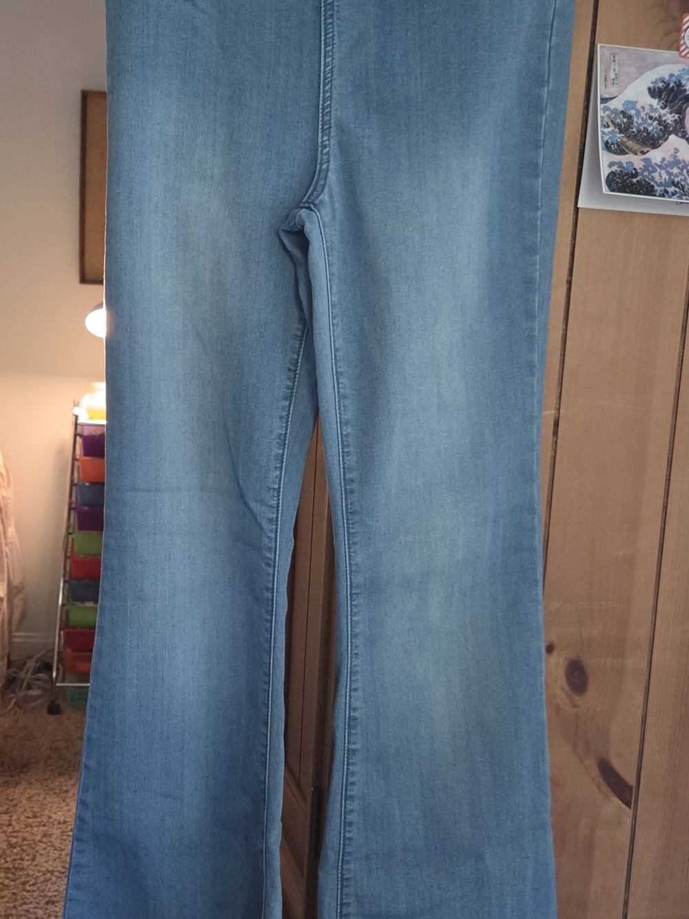 Cello Blue Bootcut Pullon Stretch Jeans for Women